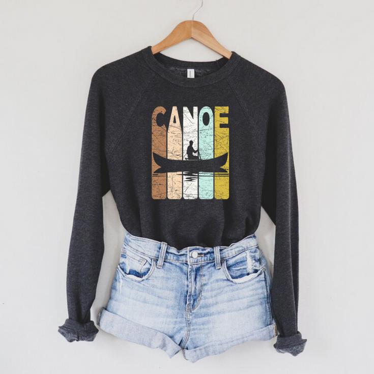 Canoe Vintage Canoeing Retro Canoe Paddling Premium Tri-Blend Raglan Sleeve Sweatshirt