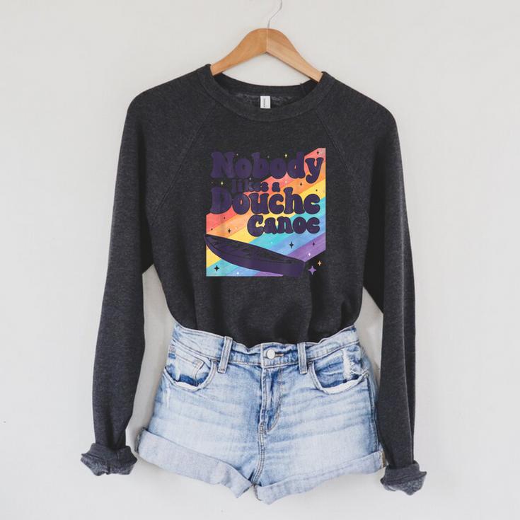 Don’t Be a Douche Canoe Saying Raglan Sleeve Sweatshirt