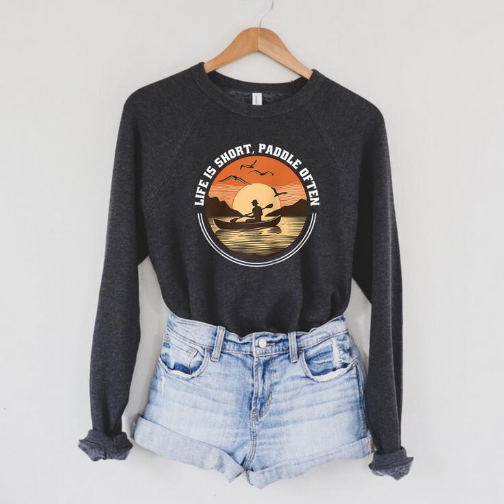 Kayak Kayaker Canoes-Boating Paddle-Life Canadier-Canoe Raglan Baseball Tee Raglan Sleeve Sweatshirt