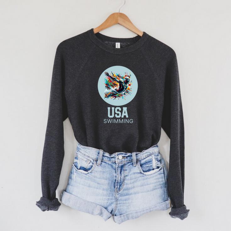 SWIMMING SPORT COMPETITIVE SWIM Raglan Sleeve Sweatshirt