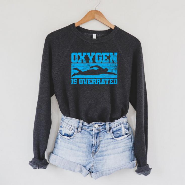 Swimming Swimmer Swim Raglan Sleeve Sweatshirt