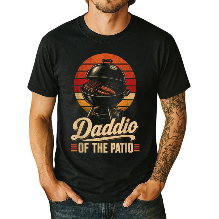 BBQ Dad Daddio Of The Patio Fathers Day Grilling Men's Casual T-Shirt