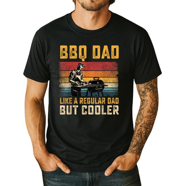 BBQ Dad Like Regular Dad But Cooler Father's Day Men's Casual T-Shirt