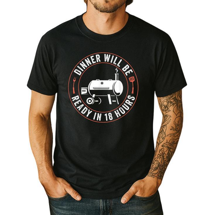 BBQ Dad Smoking Meat Smoker Barbecue Dad Apparel Men's Casual T-Shirt