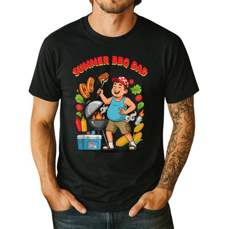 Fun Summer BBQ Dad For Grilling Enthusiasts Men's Casual T-Shirt