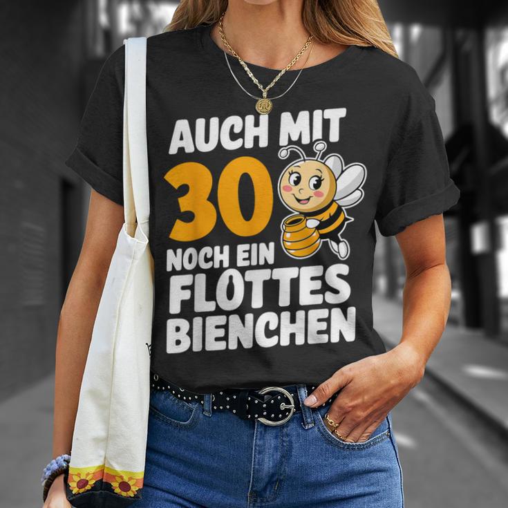 30Geburtstag Flottes Bienchen 30 Jahre Ehrentag Lustig Frau T-Shirt Geschenke für Sie