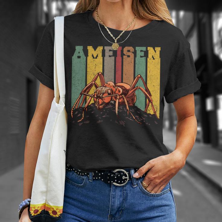 Ameisen Retro Ameisenfarm Ameisenhaufen Ameise T-Shirt Geschenke für Sie