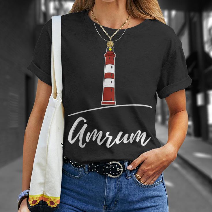 Amrum Leuchtturmouvenir T-Shirt Geschenke für Sie