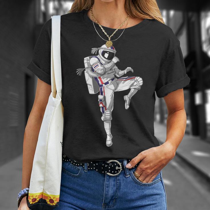 Astronaut Muay Thai Boxing Karate Kickboxing Martial Arts T-Shirt Gifts for Her