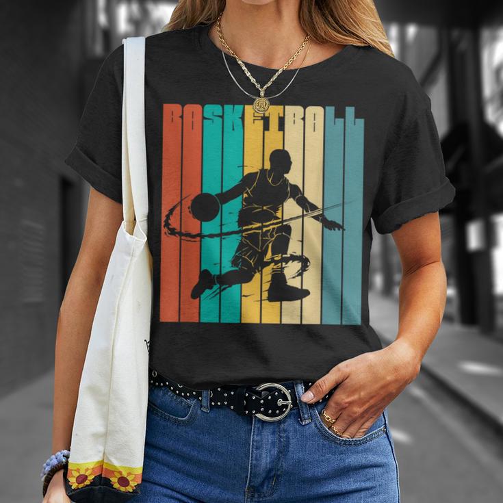 Basketball Basket Retro -Intage Basketball Camiseta unisex Regalos para ella
