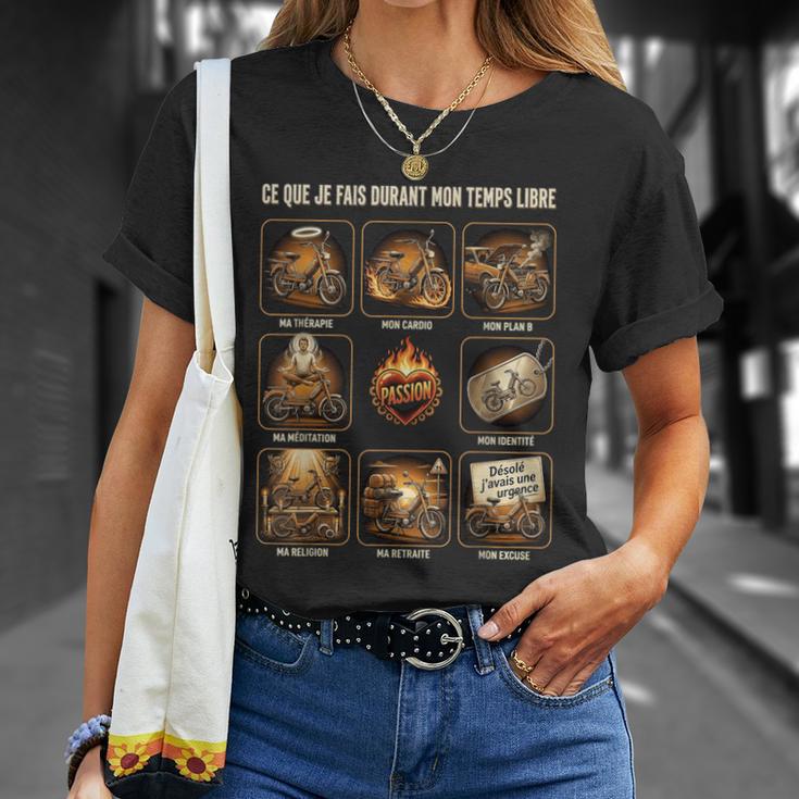 Ce Que Je Fais Durant Mon Temps Libre Mobylettes Moto Ancien T-Shirt Cadeaux pour elle