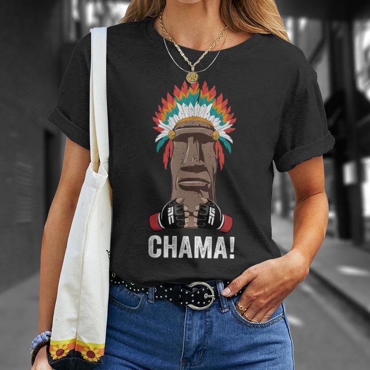Chama Fighter MMA Fan JJB Boxing Muay Thai Kickboxing T-Shirt Gifts for Her