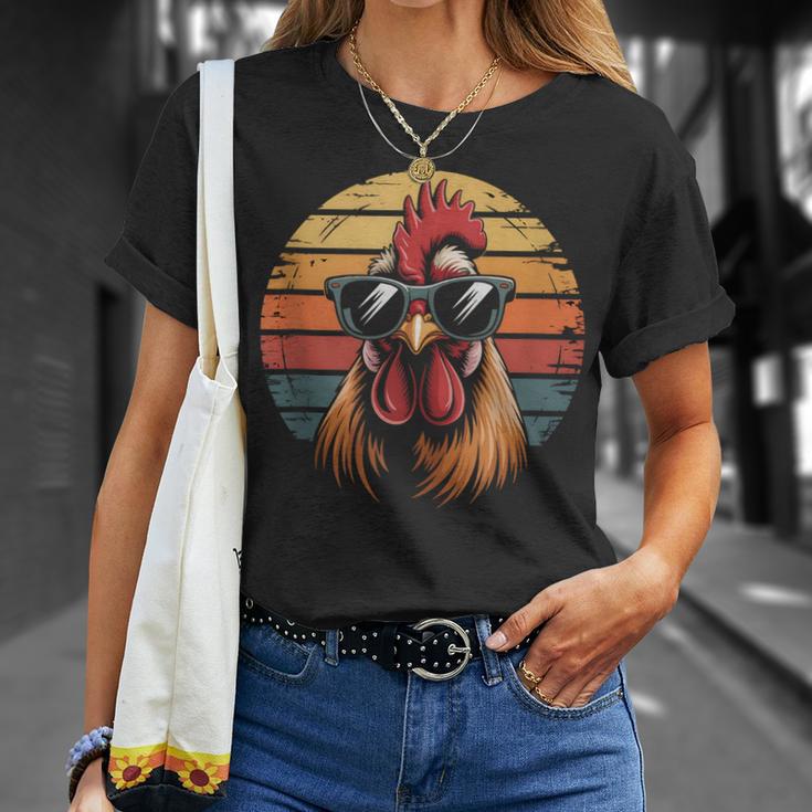Cita Divertida Del Granjero De Pollos Granja Agricultura Amante Del Pollo In Mangas Camiseta unisex Regalos para ella