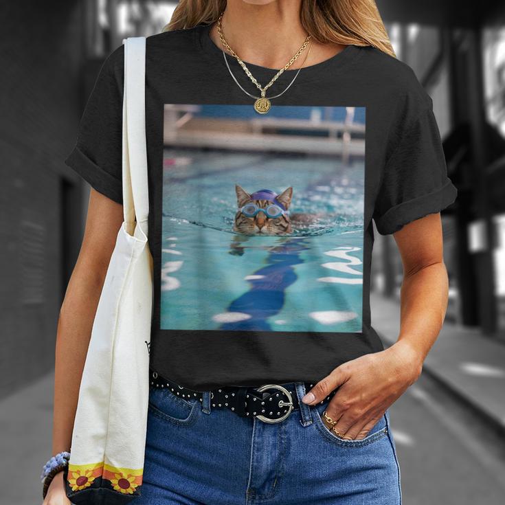 Competitive Swim Team Funny Kitty Cat Swimming T-Shirt Gifts for Her Competitive Swim Team Funny Kitty Cat Swimming T-Shirt Gifts for Her