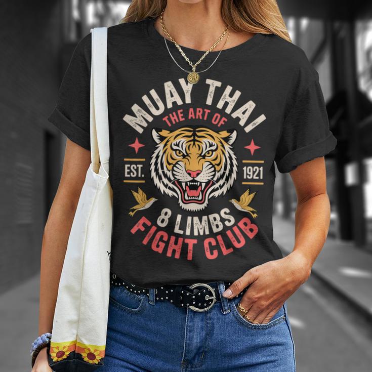 Cool Muay Thai Art For Men Women Kickboxer MMA Muay Thai T-Shirt Gifts for Her