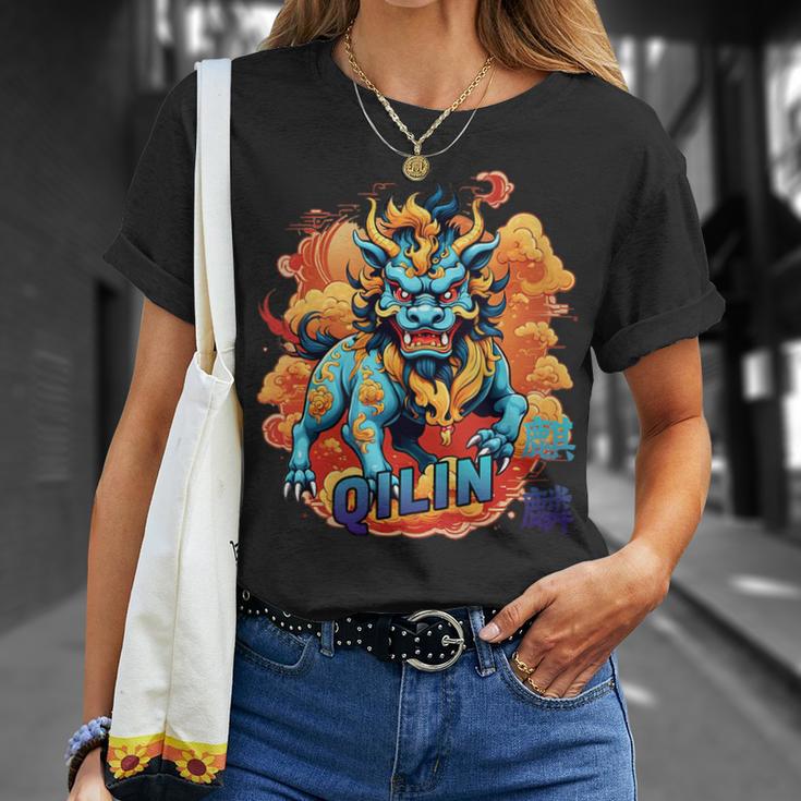 Danse Licorne Chinoise Kung Fu Qilin T-Shirt Cadeaux pour elle