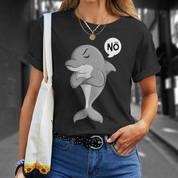 Delfin Nö Kinder Damen Mädchen T-Shirt Geschenke für Sie