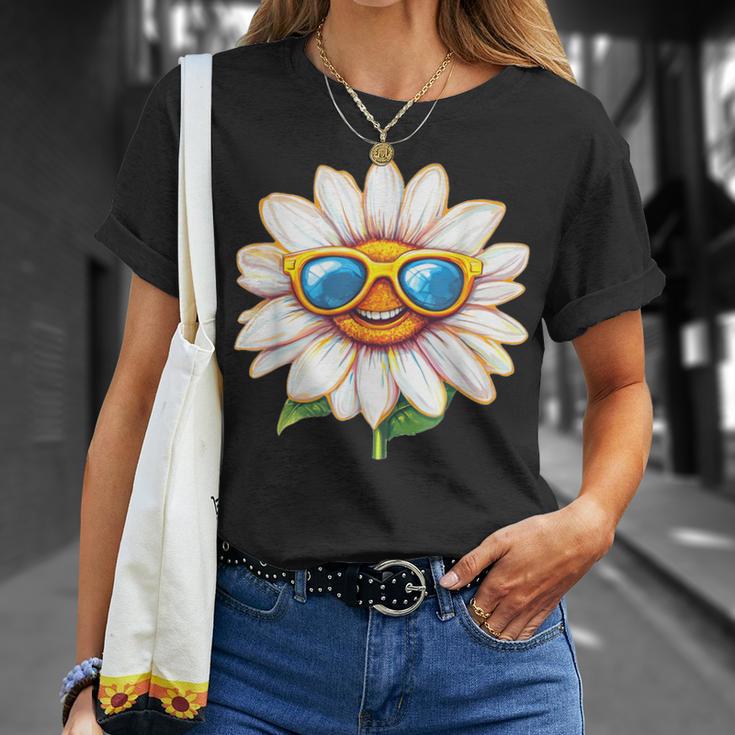 Divertidas Margaritas Con Gafas Deol Para Margaritas Y Temporada De Flores Camiseta unisex Regalos para ella