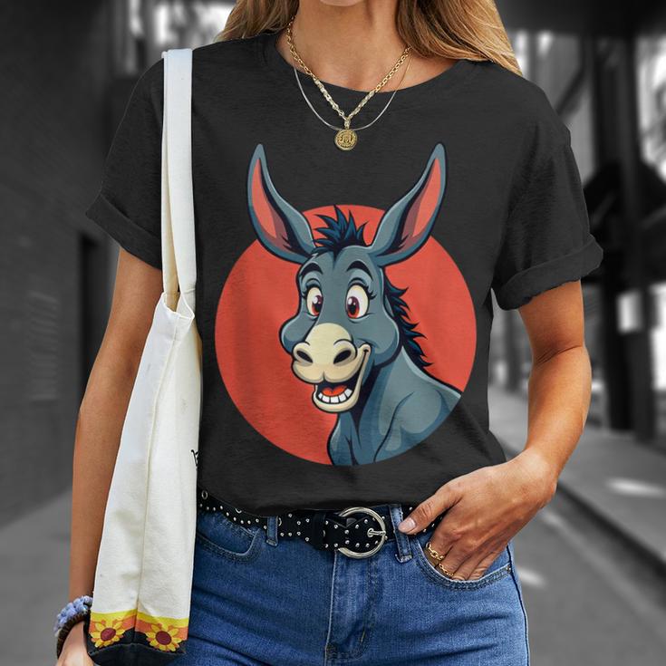 Divertido Gráfico De Animales De Burro Para Hombres Es Y Niños In Mangas Camiseta unisex Regalos para ella
