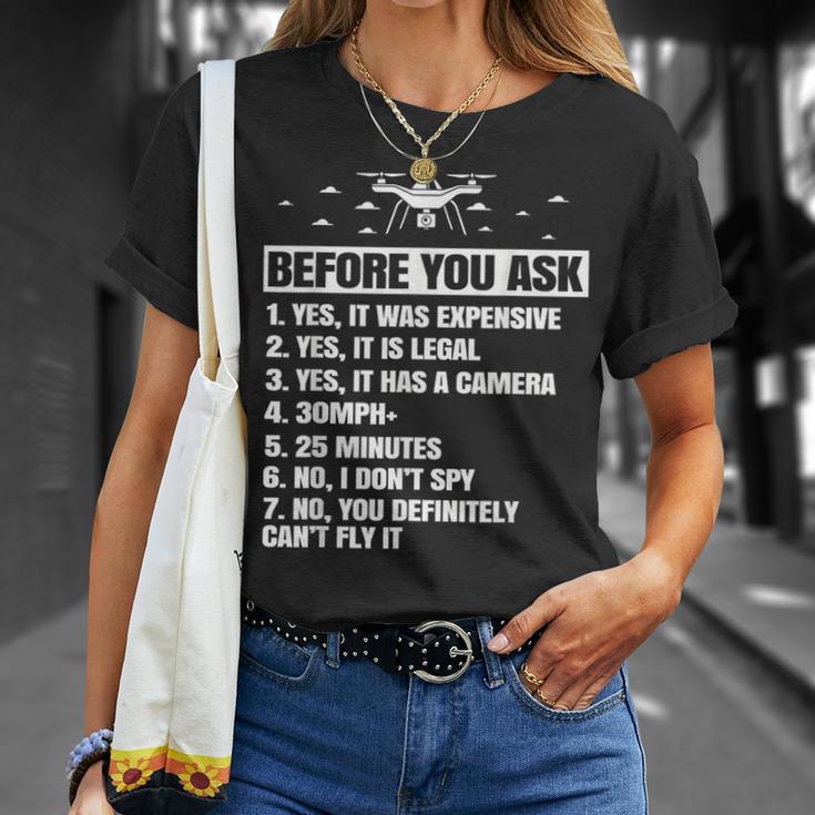 Drone Para Multicopter Boy Hombres Niños Fpv Pilot Camiseta unisex Regalos para ella