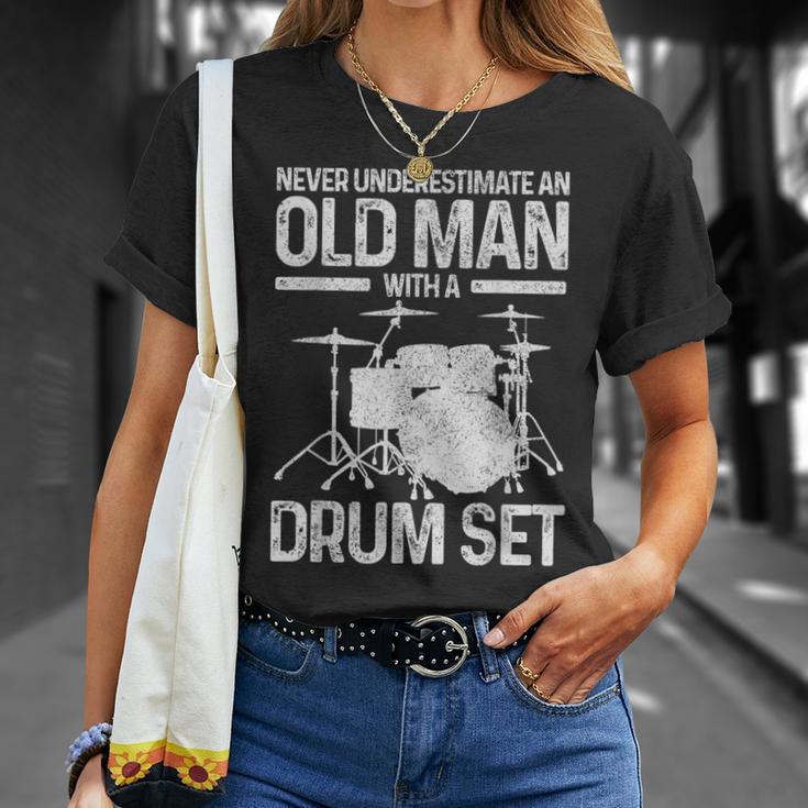 Drummer Drum Kit Vintage Drummer T-Shirt Gifts for Her Drummer Drum Kit Vintage Drummer T-Shirt Gifts for Her