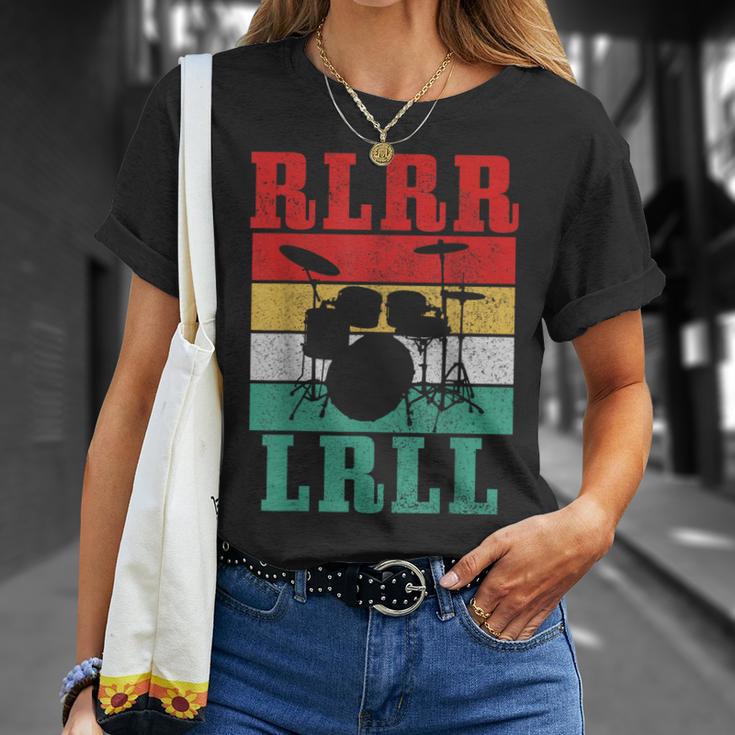 Drummer RLRR LRLL Vintage Drum Kit T-Shirt Gifts for Her Drummer RLRR LRLL Vintage Drum Kit T-Shirt Gifts for Her