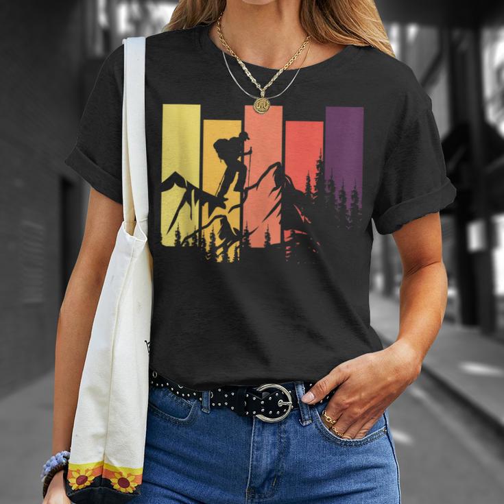 Escalador De Montaña A Través Deenderista Trailblazer Escalada En Roca In Mangas Camiseta unisex Regalos para ella