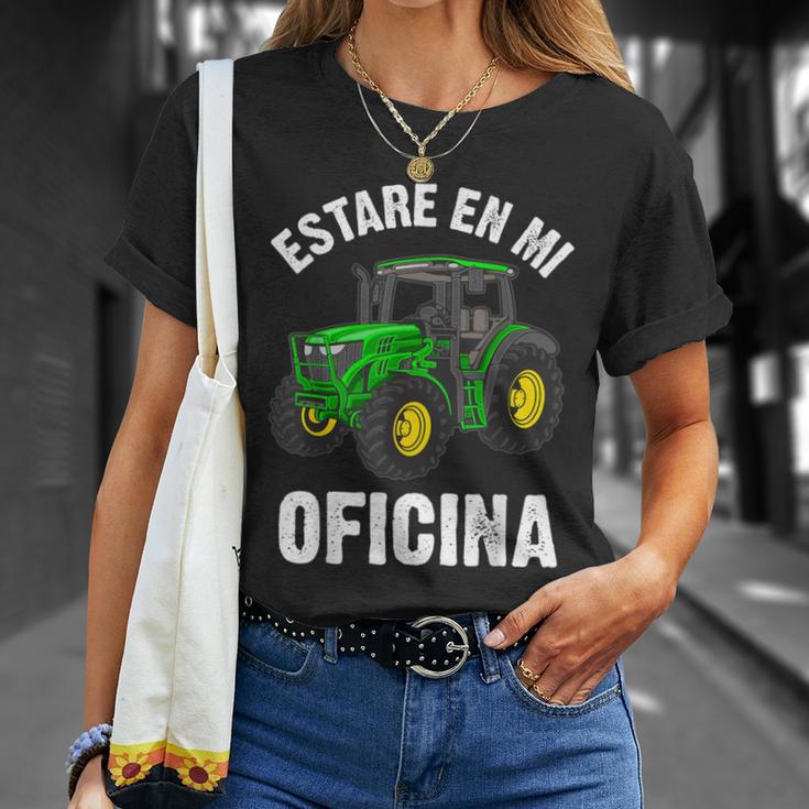 Estaré En Mi Oficina Tractor Agricultor Granjero Tractores Camiseta unisex Regalos para ella