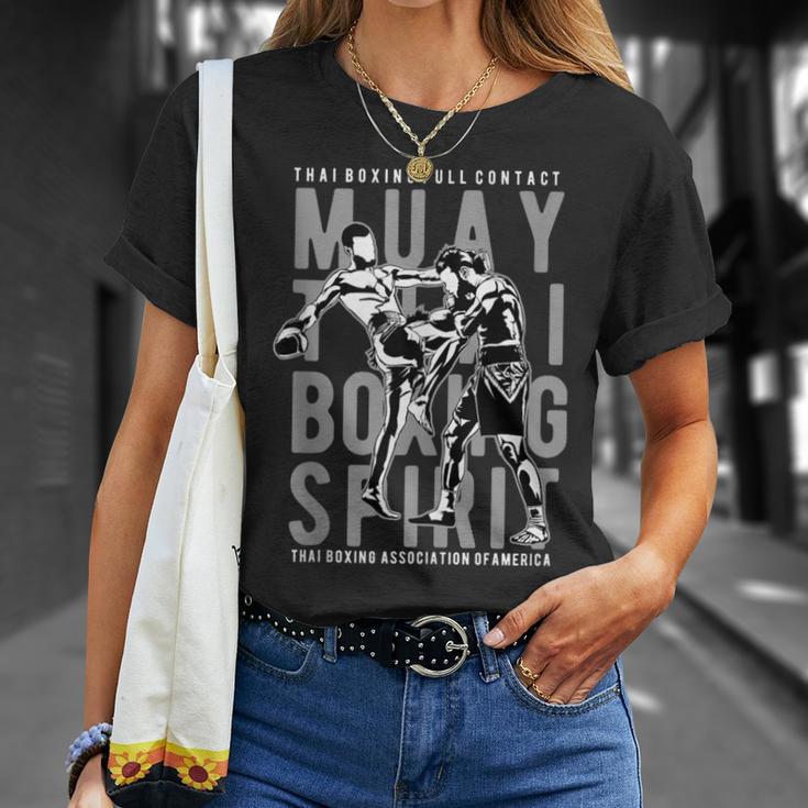 Full Contact Thai Boxing Association Of America Muay Thai T-Shirt Gifts for Her Full Contact Thai Boxing Association Of America Muay Thai T-Shirt Gifts for Her