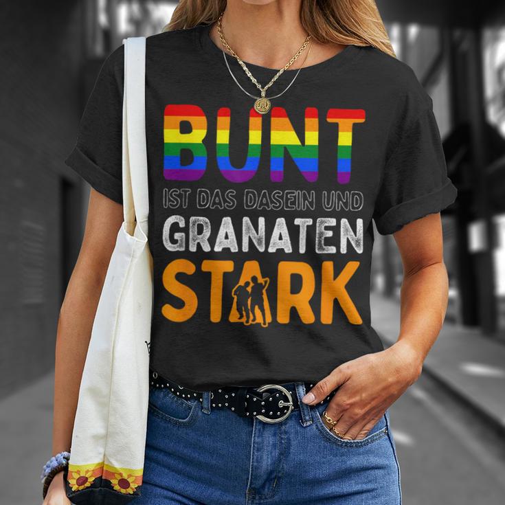 For Future 'Bunt Ist Das Dasein Und Granatenstark' Für Gute Laune -Erwachsenen Chwarz T-Shirt Geschenke für Sie