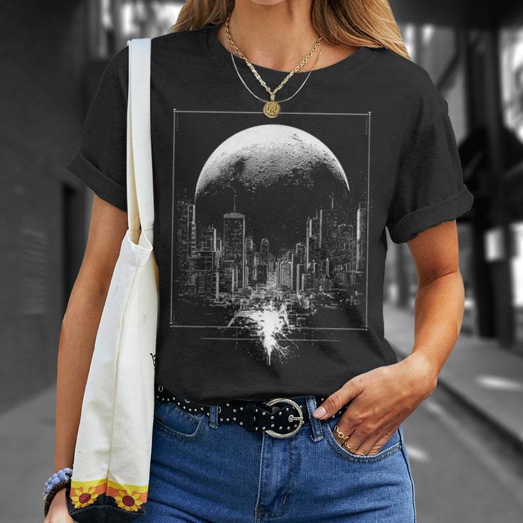 Géonétrique Lunaire T-Shirt Cadeaux pour elle