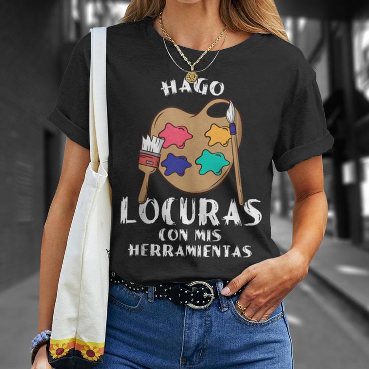 Hago Locuras Con Mis Dibujo Pintor Hombre Regalo In Mangas Camiseta unisex Regalos para ella