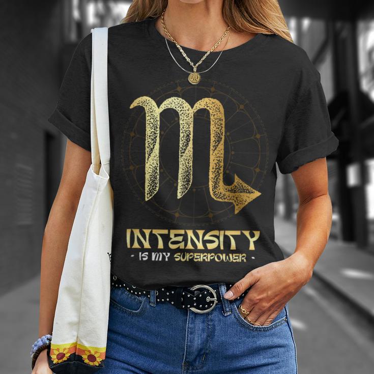 Horóscopo Del Zodiaco Escorpioigno Del Zodiaco Escorpio Camiseta unisex Regalos para ella