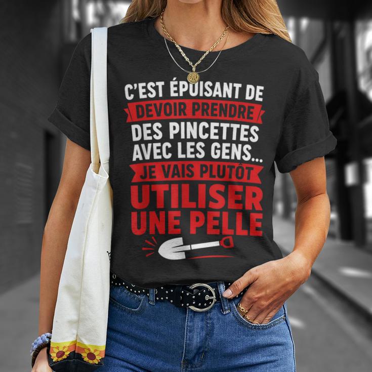 Humour Pelle Drôle Prendre Des Pincettes Aves Les Gens T-Shirt Cadeaux pour elle