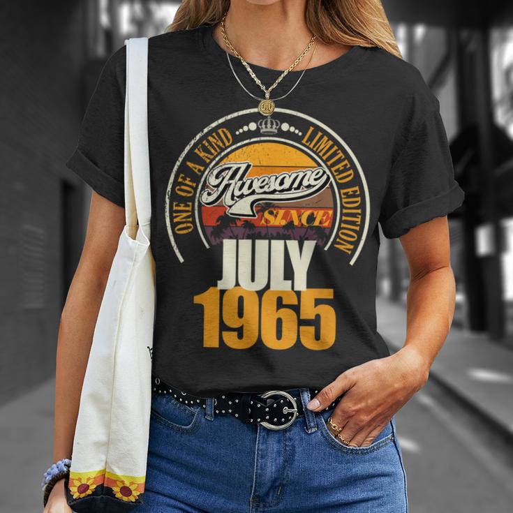 Ideal Desde Julio De 1965 61 Cumpleaños 61 Años Camiseta unisex Regalos para ella