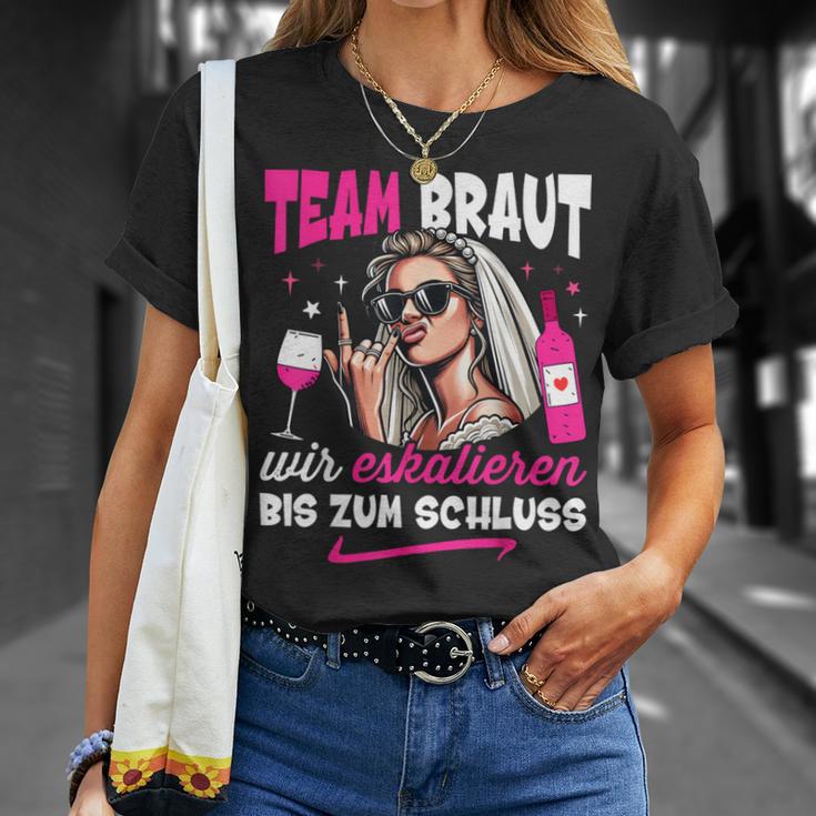 Junggesellenabschied Frauen Team Braut Jga Frauen T-Shirt Geschenke für Sie