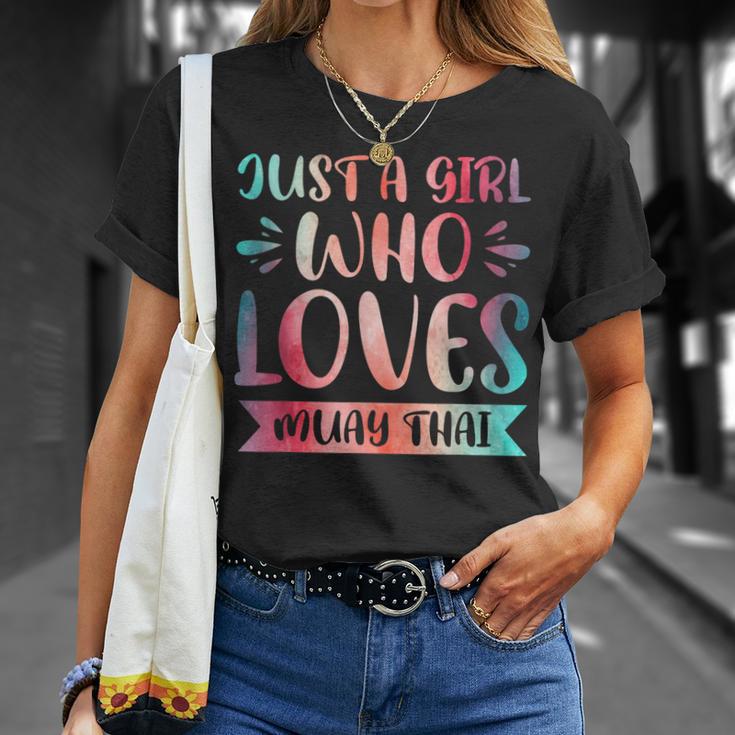 Just a Girl Who Loves Muay Thai T-Shirt Gifts for Her Just a Girl Who Loves Muay Thai T-Shirt Gifts for Her