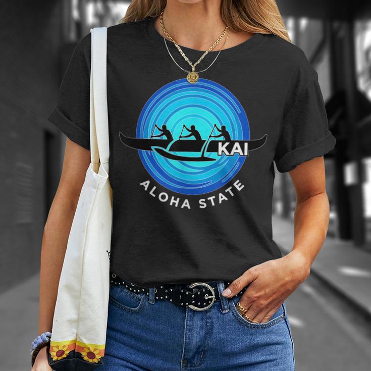 Kai Outrigger Canoe Hawaii Aloha State Paddling Retro T-Shirt Gifts for Her Kai Outrigger Canoe Hawaii Aloha State Paddling Retro T-Shirt Gifts for Her
