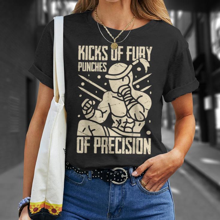 Kicks Of Fury Punches Of Precision Muay Thai T-Shirt Gifts for Her Kicks Of Fury Punches Of Precision Muay Thai T-Shirt Gifts for Her