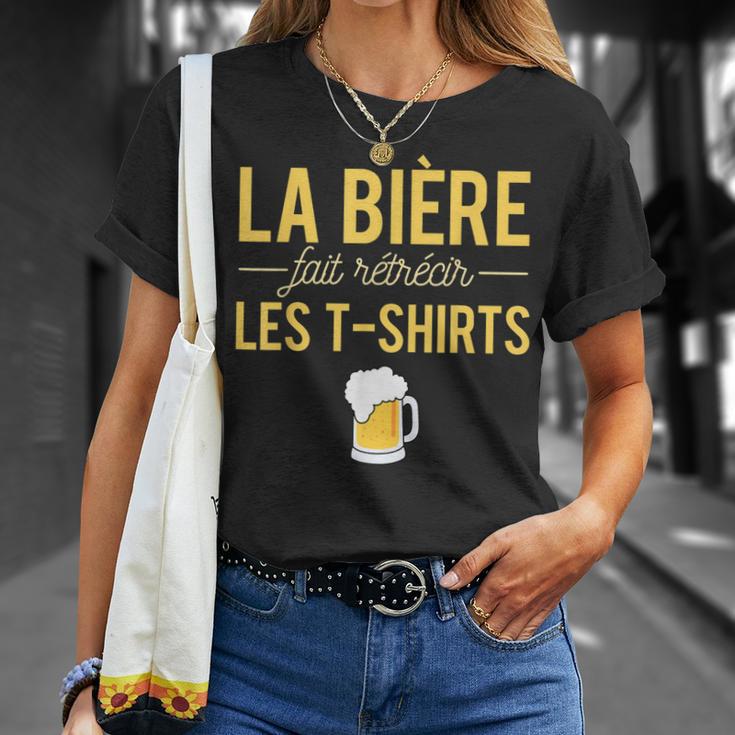 La Bière Fait Rétrécir Lesêtements Alcool Humour Pression T-Shirt Cadeaux pour elle