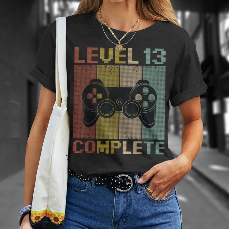 Level 13 Complete Gamer 13 Jahre Zocker Junge Geschenk T-Shirt Geschenke für Sie