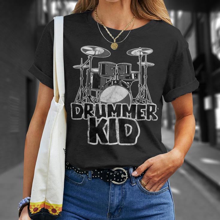 Little Drummer Awesome Drum Kit For Young Musicians T-Shirt Gifts for Her