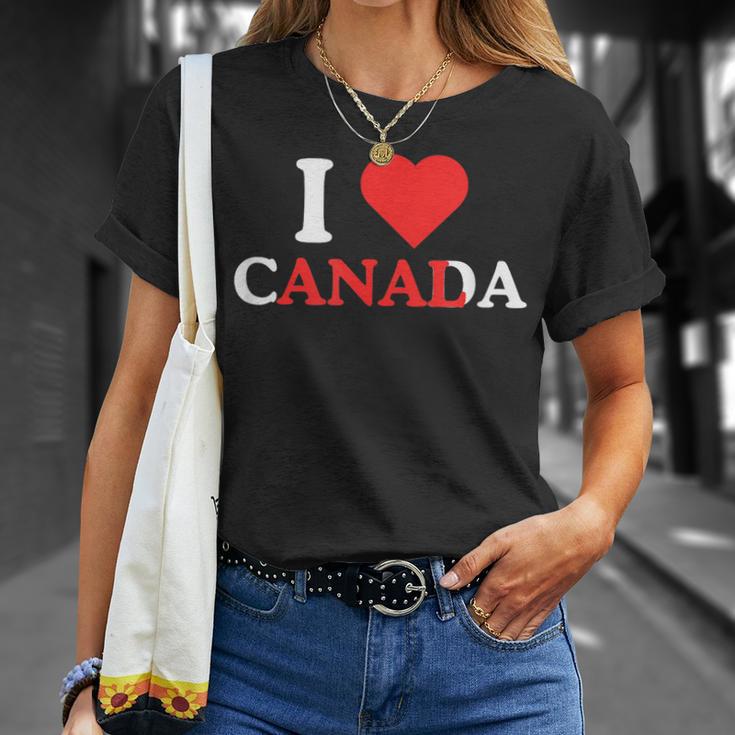 I Love Canada Anal Divertido Adulto Humor Desquiciado Obsceno Meme Camiseta unisex Regalos para ella
