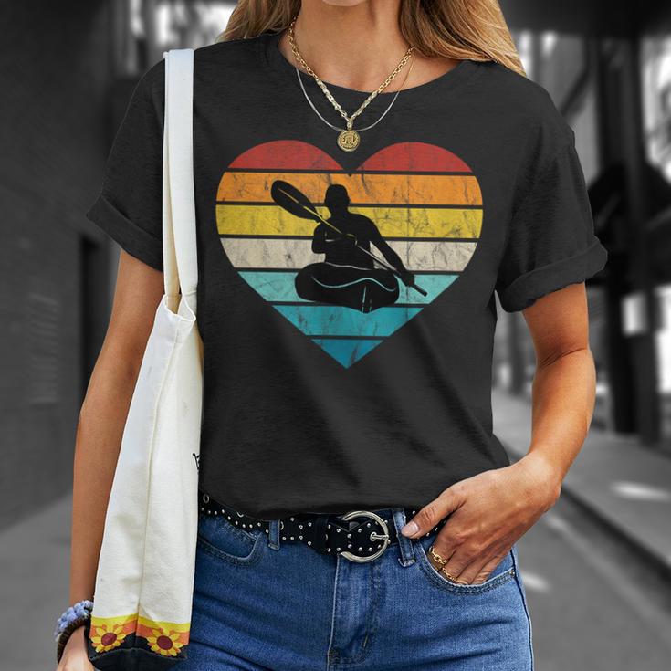 I Love Canoeing Water Sports Canoe Tour Paddling Canadian T-Shirt Gifts for Her