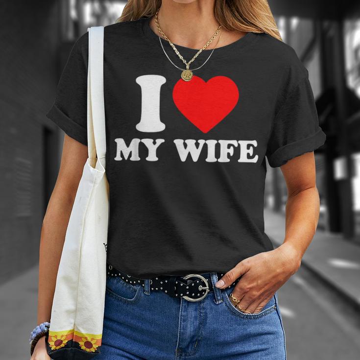 I Love My Wife I Heart My Wifealentines Day Tシャツ 彼女への贈り物
