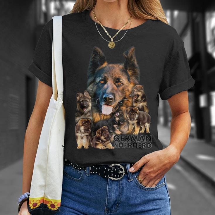 Mamá Y Cachorros Perro Pastor Alemán Camiseta unisex Regalos para ella