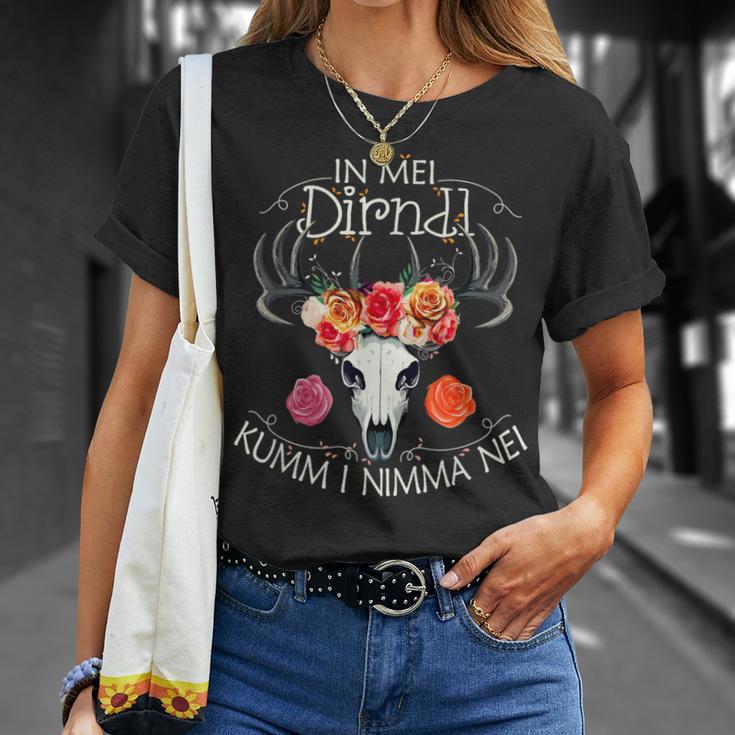 In Mei Dirndl Kumm I Nimma Nei Damen Bayern Wiesn Trachten T-Shirt Geschenke für Sie