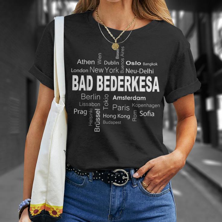 Mein Dorf Ist Mein Leben Bad Bederkesa New York Berlin Meine Hauptstadt T-Shirt Geschenke für Sie