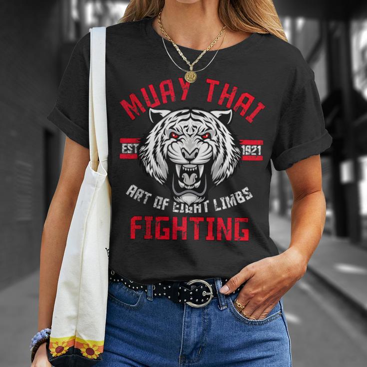 Muay Thai Art Of Eight Limbs Thai Boxing Mixed Martial Art T-Shirt Gifts for Her