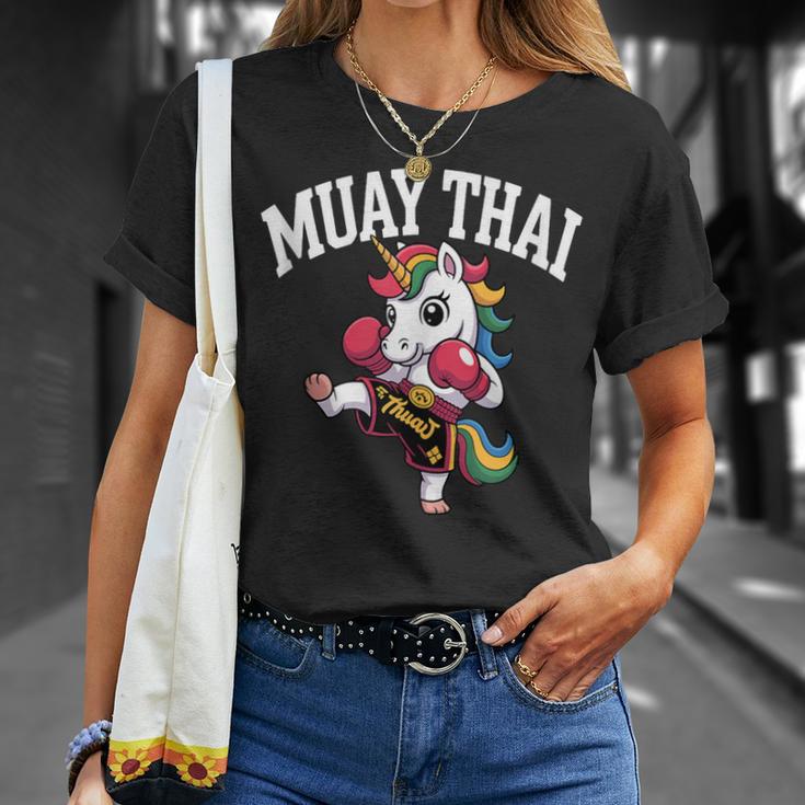 Muay Thai Art For Girls Kids Women Mixed Martial Arts T-Shirt Gifts for Her